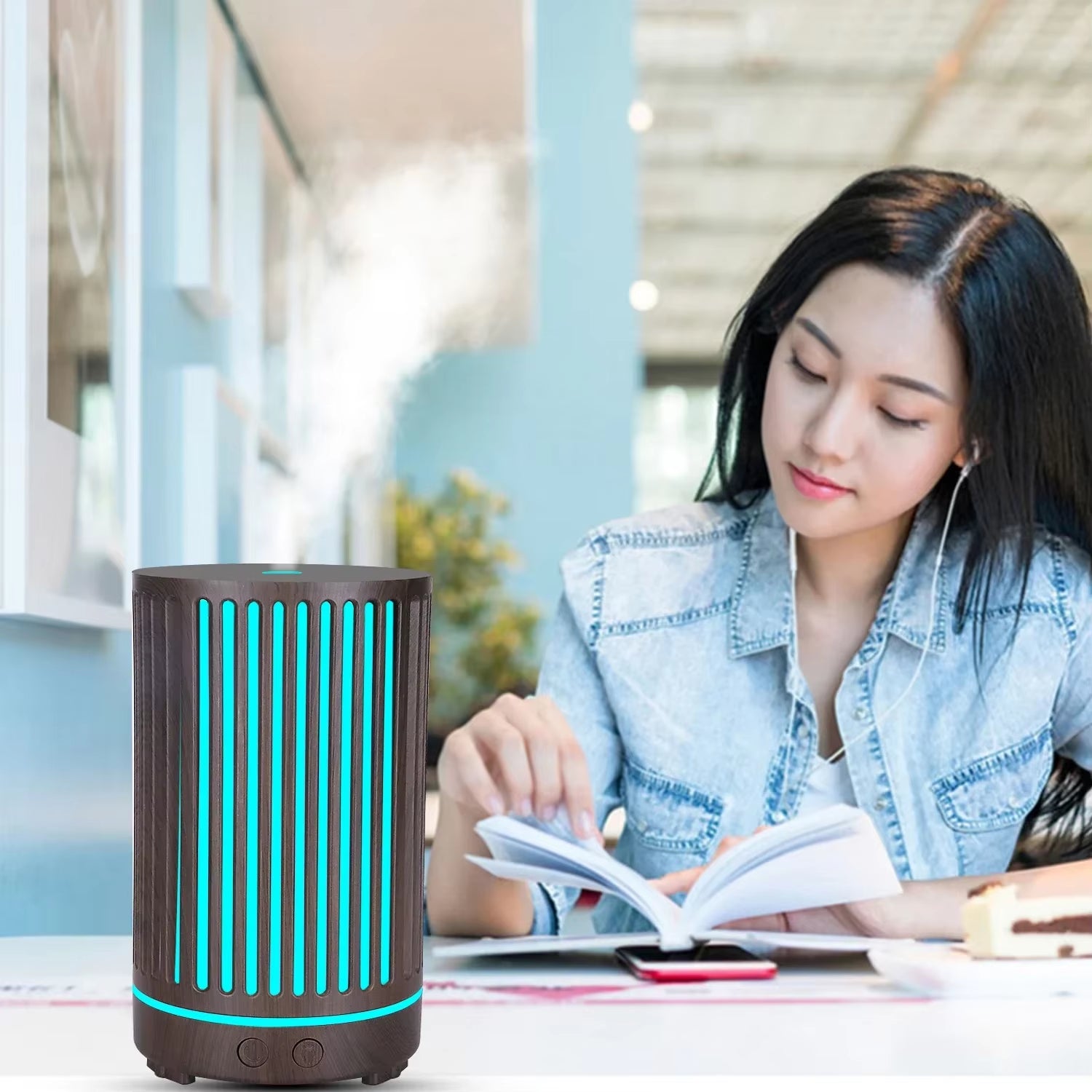 Smart Aroma Diffuser TUYA APP Control 400Ml Aroma Essential Oil Diffuser Humidifier Aromatherapy Machine Air Fresher