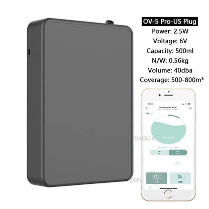 Smart Aroma Diffuser Wall Mounted Essential Oil Diffuser APP Control Fragrance Diffuser Big Coverage Scent Machine Hotel Home