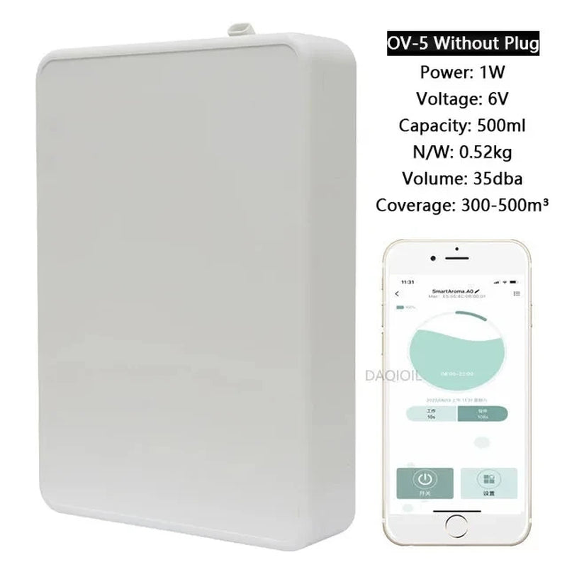 Smart Aroma Diffuser Wall Mounted Essential Oil Diffuser APP Control Fragrance Diffuser Big Coverage Scent Machine Hotel Home