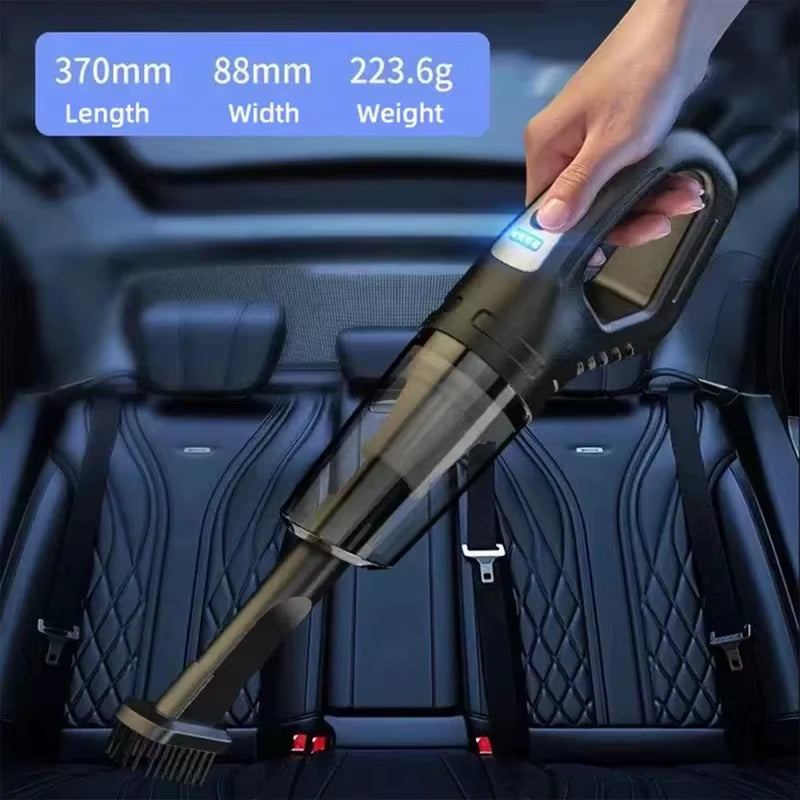 Wireless Handheld Vacuum Cleaner USB Charging Car Vacuum Cleaner Portable Wet&Dry Handheld Strong Suction Cordless 12000Pa