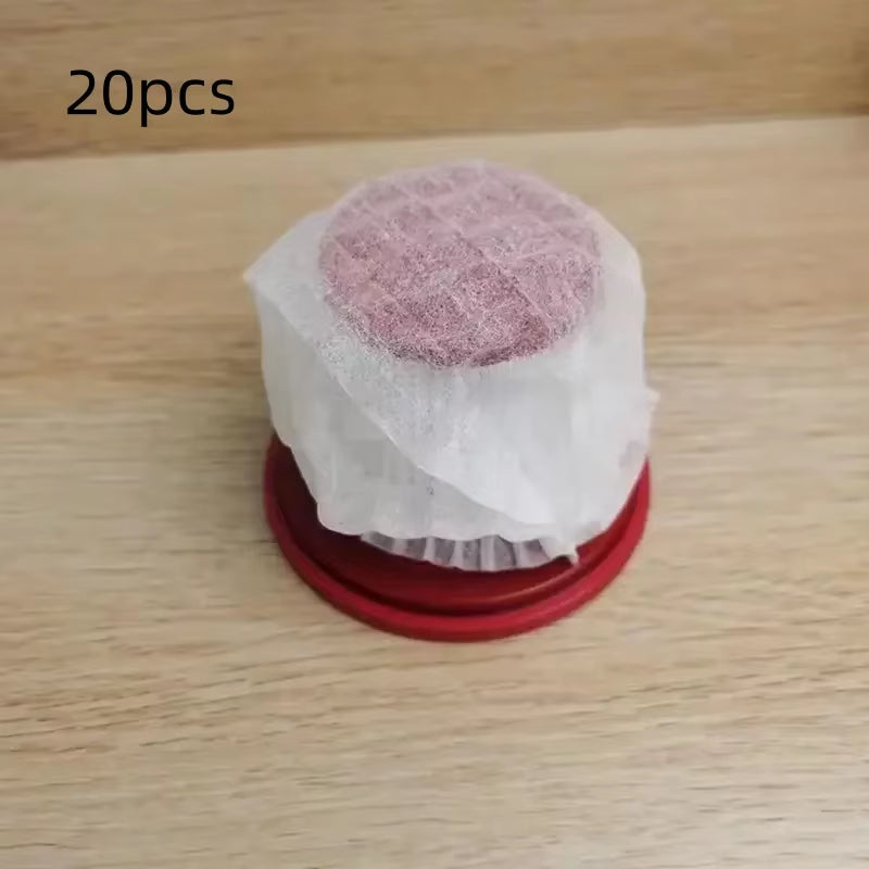 20Pcs Disposable Vacuum Cleaner Filter Protective Cover - Washable Non-Woven Fabric for Handheld Vacuum Cleaner