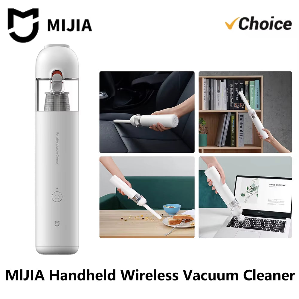 NEW  Portable Handheld Vacuum Cleaner for Home Car Mini Wireless Dust Catcher Collector 13000PA Cyclone Suction -CN