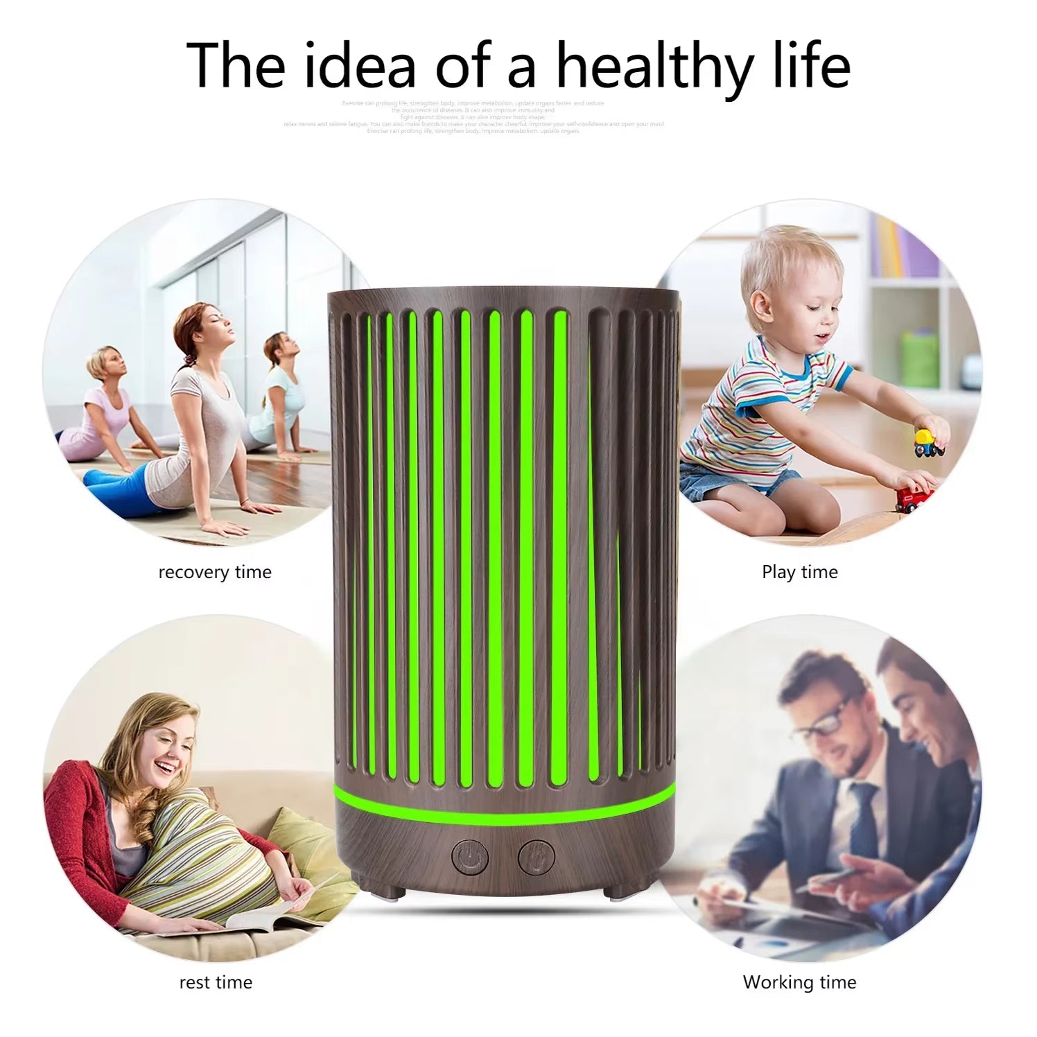 Smart Aroma Diffuser TUYA APP Control 400Ml Aroma Essential Oil Diffuser Humidifier Aromatherapy Machine Air Fresher