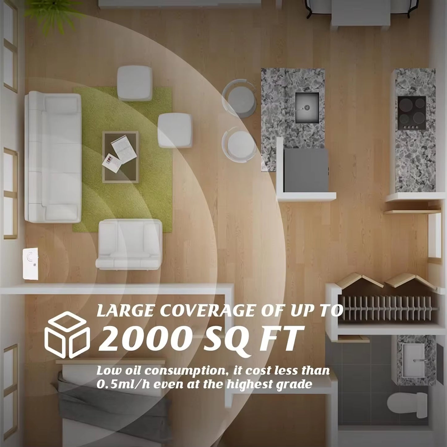 Bluetooth Smart Aroma Diffuser Hotels Air Freshener Flavoring Diffuser Coverage 300M³ Electric Smell for Home Smell Distributor