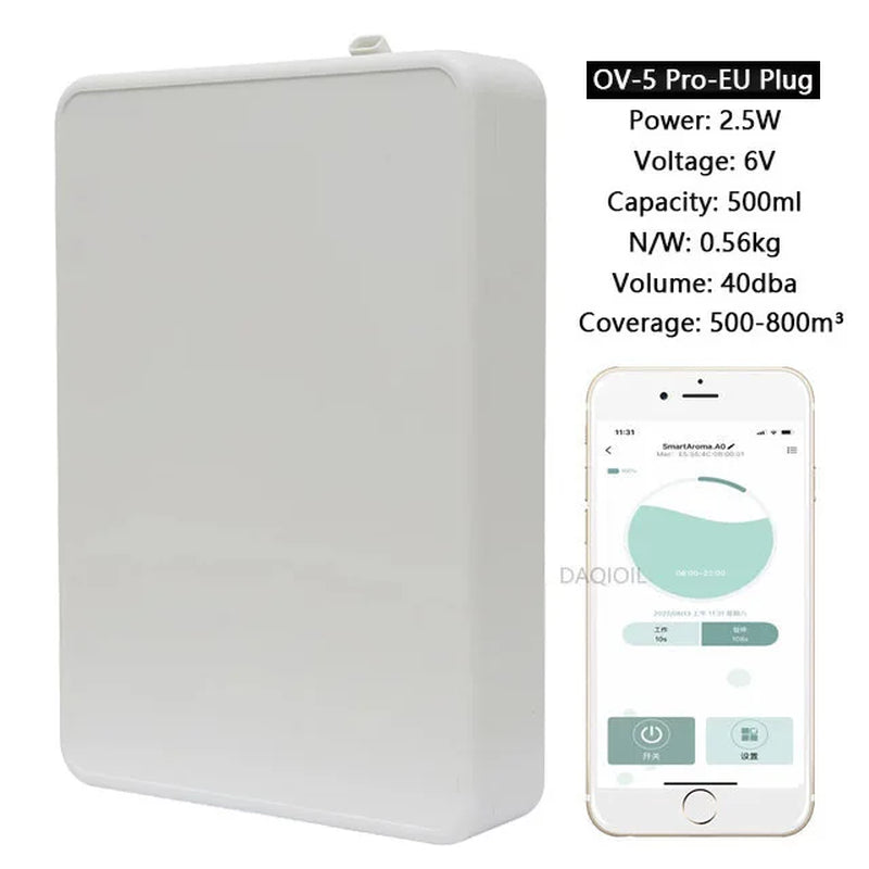 Smart Aroma Diffuser Wall Mounted Essential Oil Diffuser APP Control Fragrance Diffuser Big Coverage Scent Machine Hotel Home