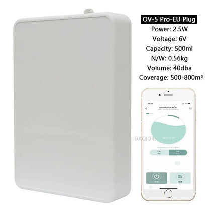 Smart Aroma Diffuser Wall Mounted Essential Oil Diffuser APP Control Fragrance Diffuser Big Coverage Scent Machine Hotel Home